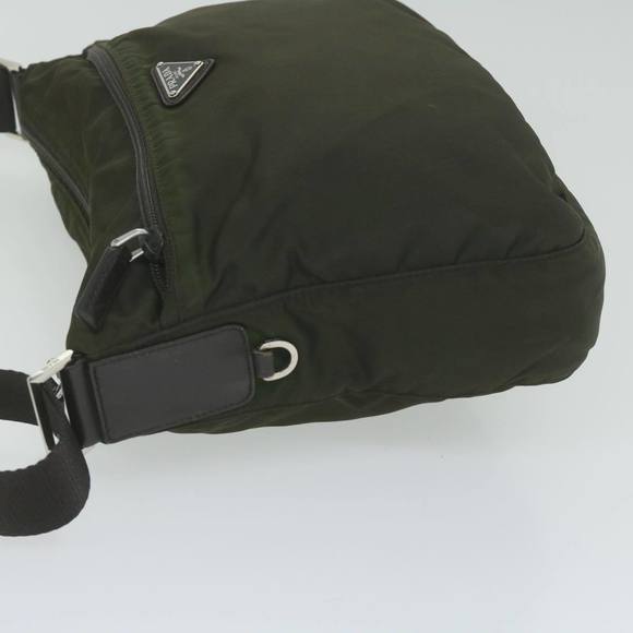 PRADA Shoulder Bag Nylon Khaki Auth 62330 - Picture 5 of 16